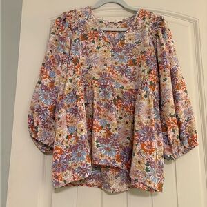 Entro Multicolor Floral Blouse